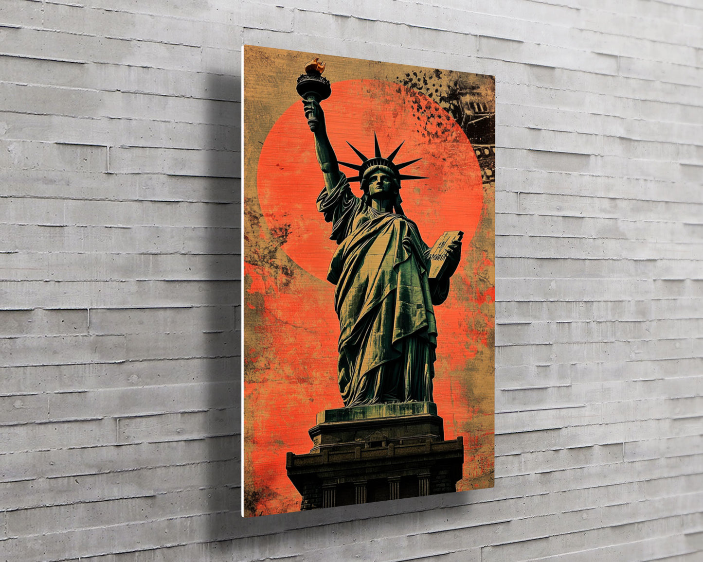 Lady Liberty Metal Wall art