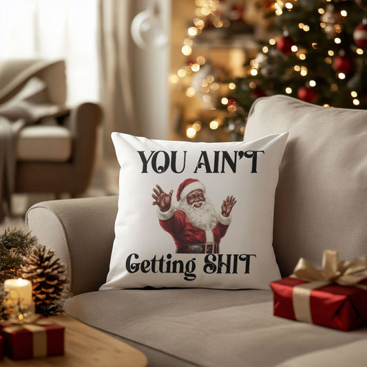 You ain't getting S#!t custom throw pillow case